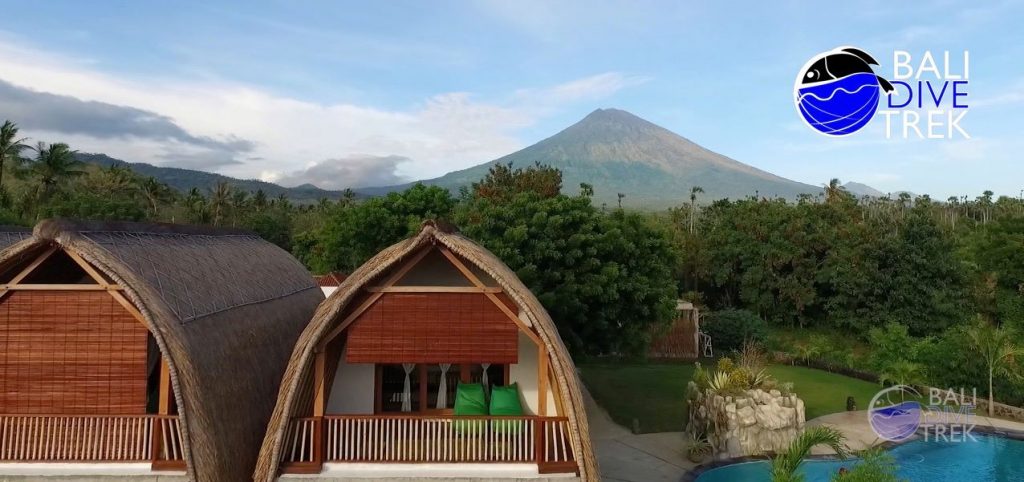 mount agung en toevlucht